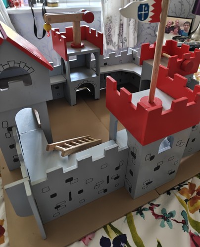 Wooden castle with - wooden,