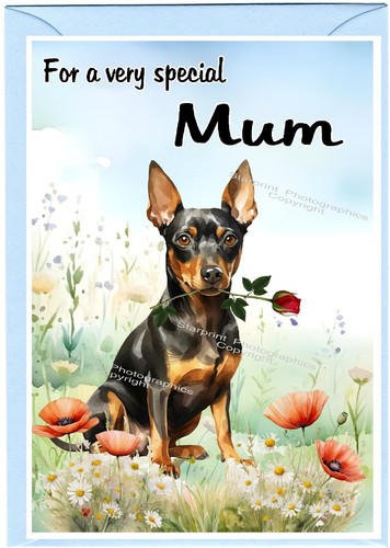 Miniature pinscher dog blank - miniature,