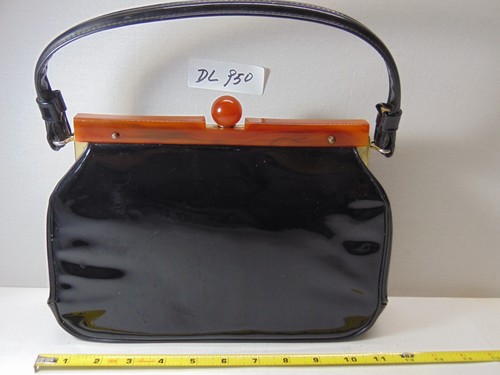 Vintage black 1960s bakelite - vintage,