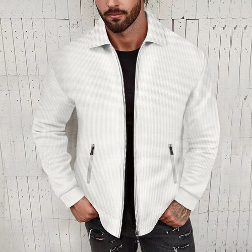 Mens jackets waffle - waffle, cardigan