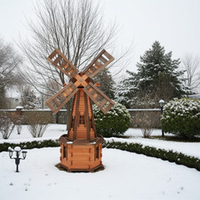 New Wooden Windmill 53 inch-135cm Handmade Led Outdoor Garden Patio Christmas