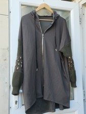 Italian Lagenlook Zip Hoodie