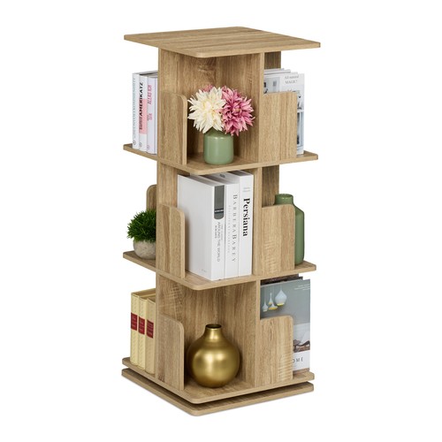 Rotating bookshelf book tower - rotating,