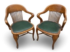 Pair Of Antique Edwardian Oak