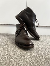 Vintage Alfred Sargent Dark Brown Mahogany grain calf leather Boots Size 7.5 