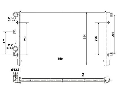 Nrf radiator for volkswagen - radiator,