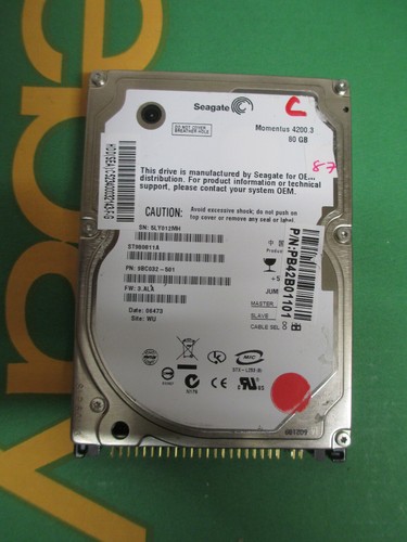 Seagate 80gb ide - seagate, 2.5"