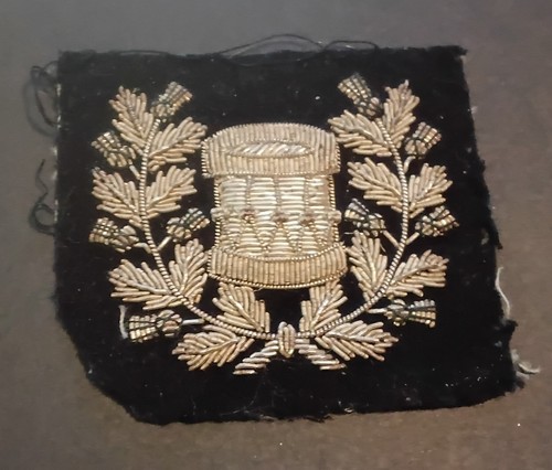 Old raised wire wool patch - raised,