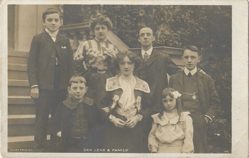 Dan leno family - dan, rppc