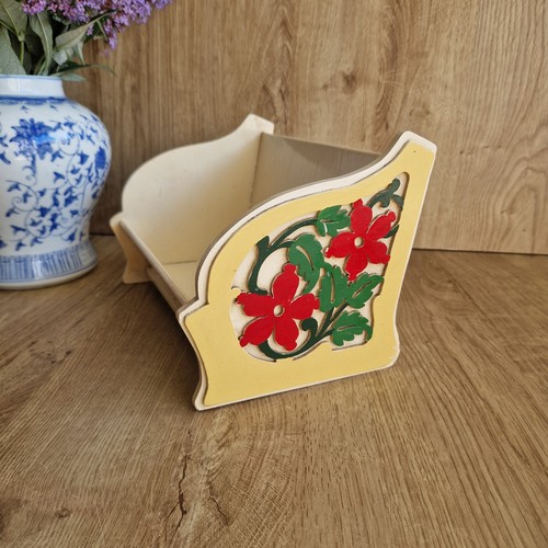 Vintage wooden desk caddy - vintage,