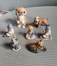 Wade Whimsies Leprechauns Chee Chee (TV Pets) German Shepherd and Panda