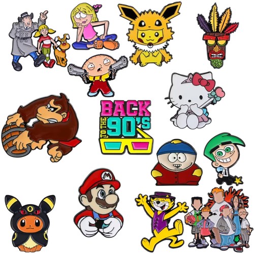 Enamel pin badges - pin, cartoon