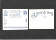 GB Stationery 1890 QV 1d blue