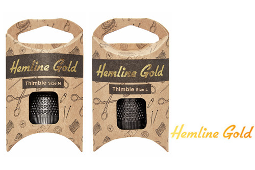 Hemline gold thimble for - gold,