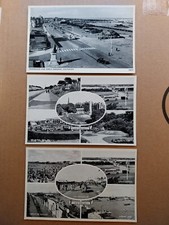 Three 3 Cards Southport Merseyside. Salmon "Photostyle" Circa 1950-60's Old cars