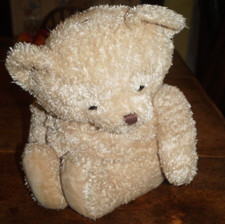 M&S Full Size Faux Fur Teddy Bear Hot Water Bottle 