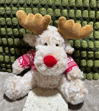 AFIBEL RED NOSE REINDEER CHRISTMAS SOFT TOY 9”