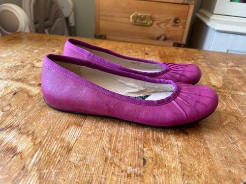 Womens clarks purple leather - purple,