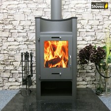 Wood Burning Stove with back