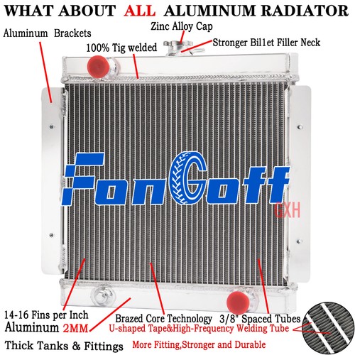 Rows radiator for 1968 1980 - 3,