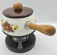 Vintage Enamel Fondue Set