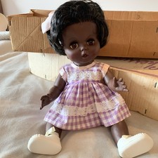 Vintage Cherrycraft Chiltern 20”Black Baby Doll Lulu Belle original box England