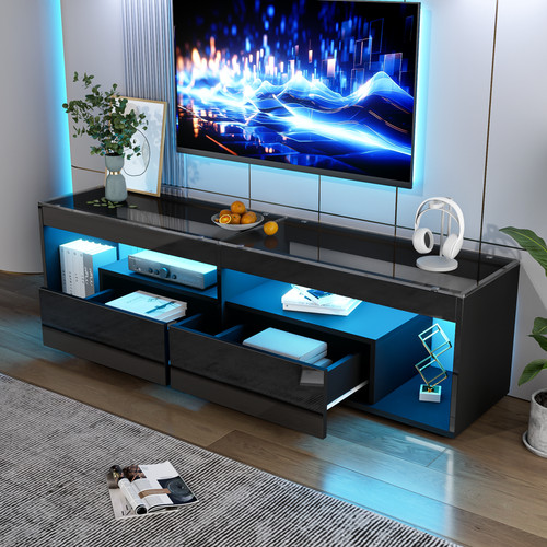 Stand with led lights - tv,