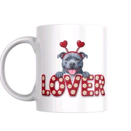 Staffie dog mug - office, work