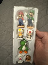 Official Super Mario Mini Figures Cake Toppers Nintendo 1” Boo Luigi Toad Yoshi