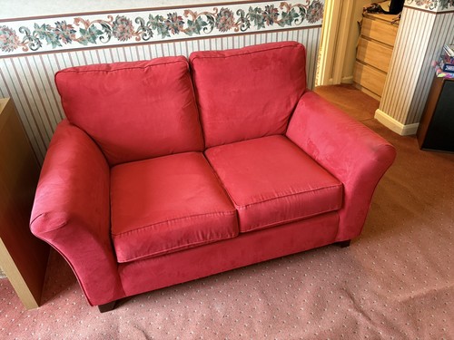 Red two seater - two, and