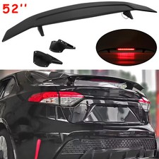 Matte 52" Rear Trunk Spoiler Wing Lip GT Style W/Brake Light For Toyota Corolla