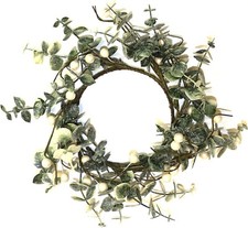 25cm mistletoe wreath small - mistletoe,