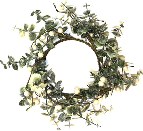 25cm mistletoe wreath - wreath, small