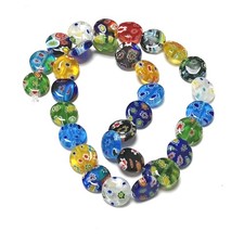 Mixed-Colour Millefiori Glass