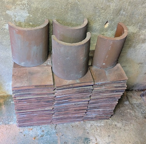Red plain clay - red,