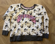 Ladies Pug Pyjama Top Size