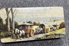 Vintage Cadbury Coach Tin • 1950s Bournville Biscuit Box Decorative Collectible