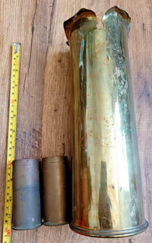 Vintage brass shell cases - vintage,