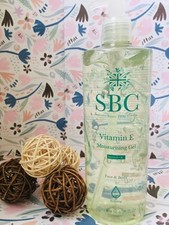 SBC? Vitamin E Moisturising Skincare Gel Face & Body Refining  Vegan 500ml Pump