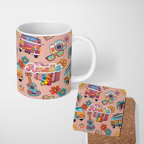 11oz tea coffee mug - tea, hippie