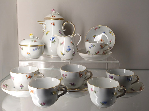 Meissen mocha service person - meissen,