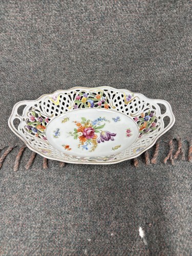 Oval bowl pierced - 10.5",