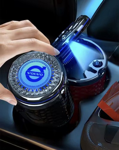 Car ashtray with lid and - lid, led