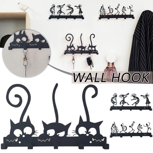 Key holder vintage black - key, iron