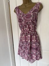 Next Uk 10 12 Mini Dress Pink