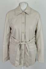 TOPSHOP Beige Faux Leather