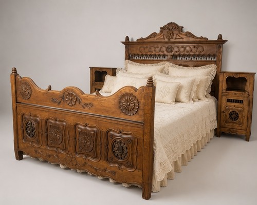 Antique french breton - french, carved