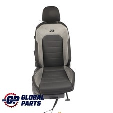 Volkswagen Golf 5G VII Mk7 R 5D Front Seat Cloth Alcantara Black Grey Right O/S