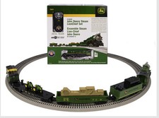 LIONEL O GAUGE STEAM LOCOMOTIVE TRAIN STARTER SET JOHN DEER W/SOUND 6-83286 NEW