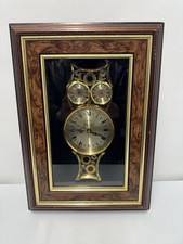 Handmade Ken Broadbent Owl Wall Clock – Collage of Watch & Clock Parts